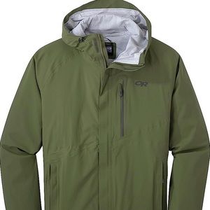 Outdoor research panorama point jacket in kale. Size medium.